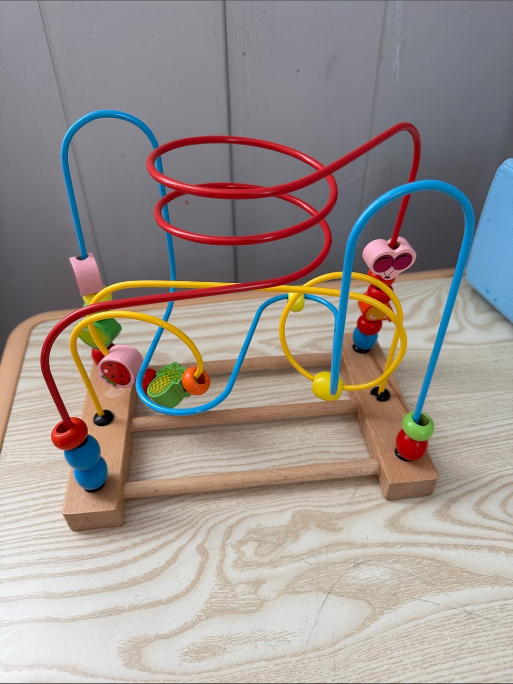 Wooden Bead Maze Activity Toy - Multicolor